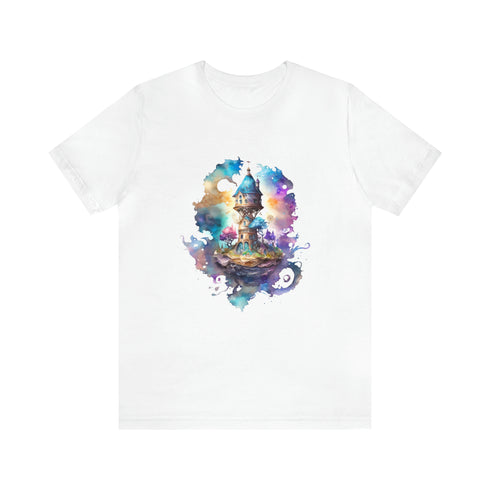 The Wizard's Floating Tower - Short Sleeve Tee White